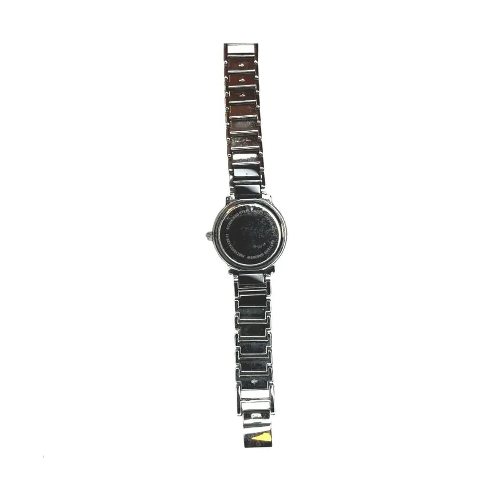 Geneva Stainless Steel Watch Silver Classic Minimalist Accessory
